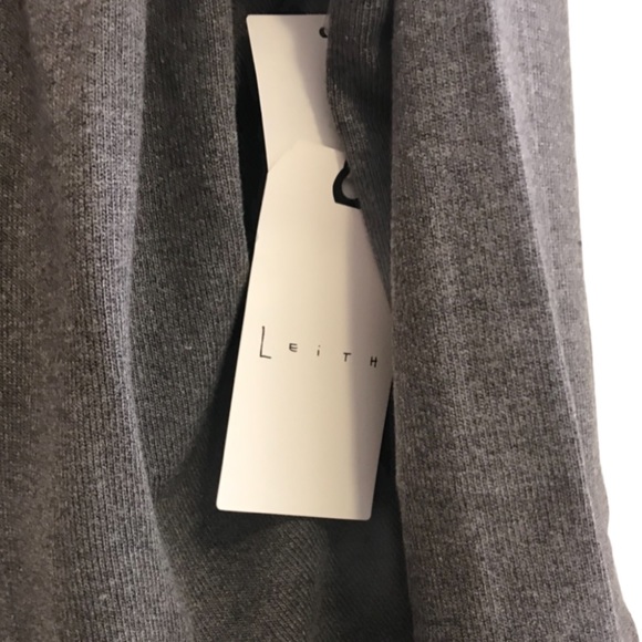 Leith long sleeve open front cardigan large grey - Picture 4 of 5